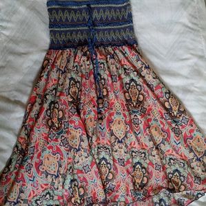 Asymmetrical Strapless Dress